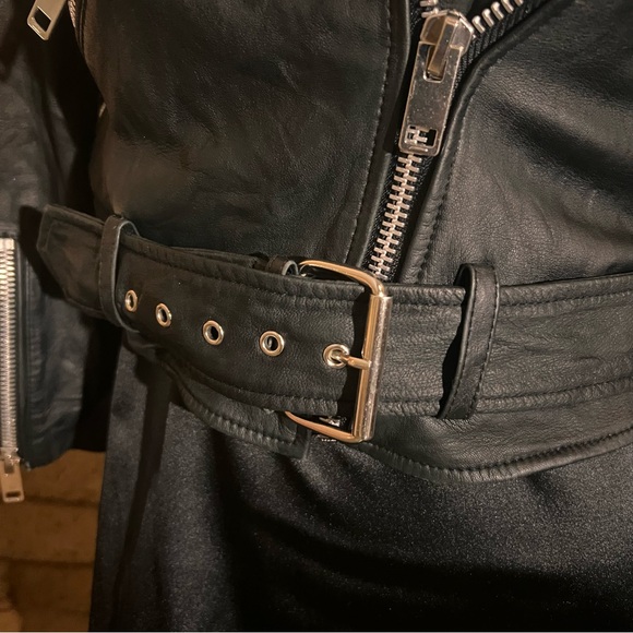 Walter Baker Black Allison Leather Jacket. - Picture 8 of 12